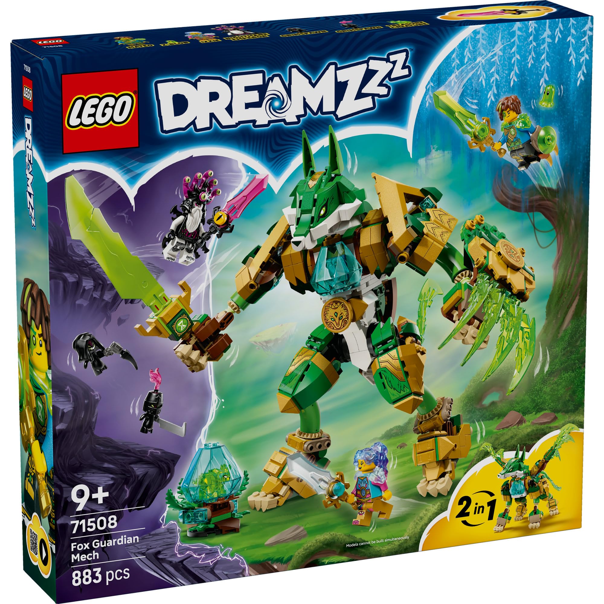 LEGO DREAMZzz Fox Guardian Mech Toy 71508 Creature Building Set